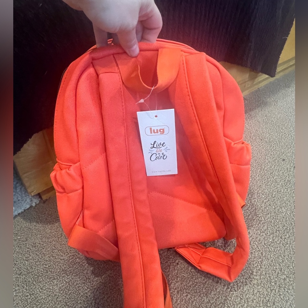 LUG Volley Mini Matte Luxe VL Backpack - Papaya NWT (with very minor defects) - Picture 2 of 15